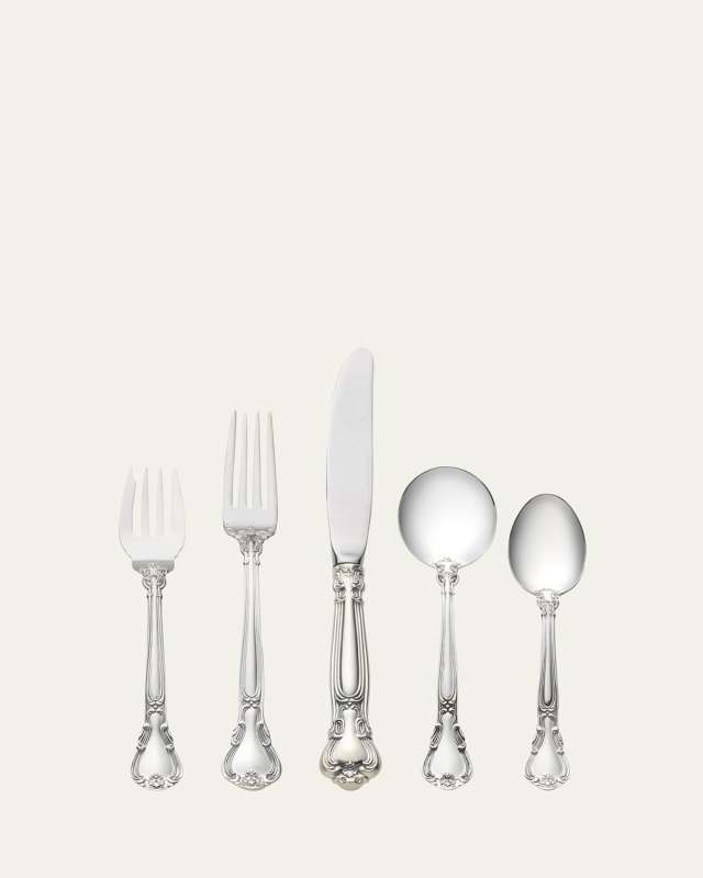 Chantilly 5-Piece Flatware Setting with Cream Soup Spoon